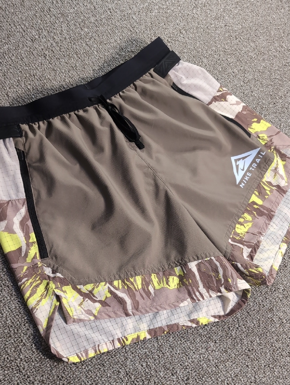 Nike Trail Dri-FIT Flex Stride 5" Brief-Lined Shorts Camo Trail Running Size S - Picture 5 of 13